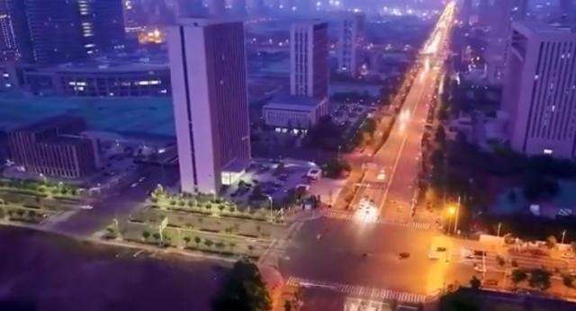 评河北省石家庄都市夜景的灯光秀：国际大都市的感觉已经初步彰显