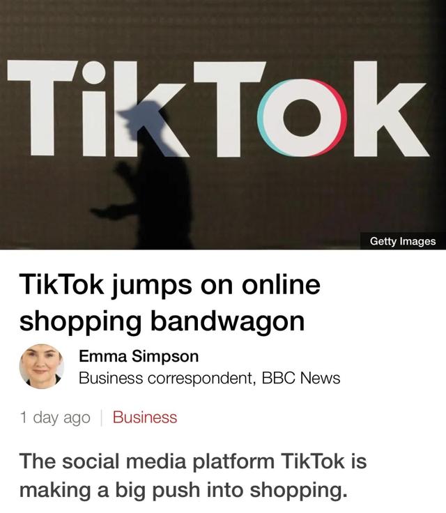 读BBC学英语：TikTok国外版抖音发展网购模式