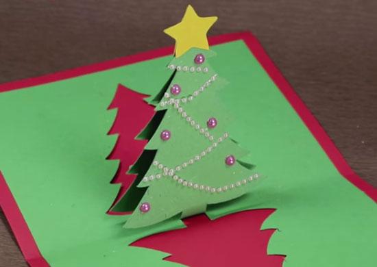 10款圣诞节创意贺卡DIY教程，简单又漂亮，10分钟搞定！