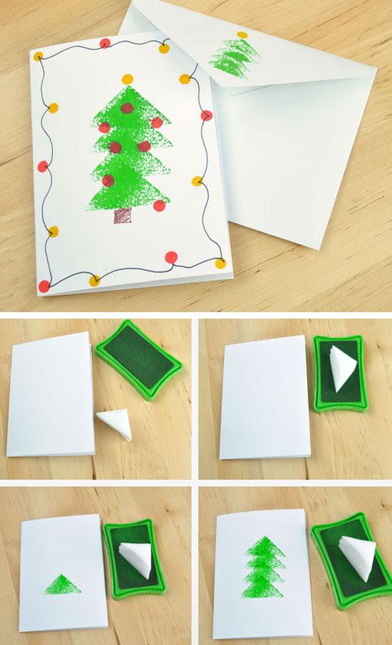 10款圣诞节创意贺卡DIY教程，简单又漂亮，10分钟搞定！