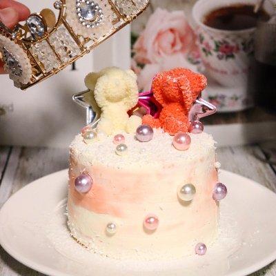 #白色情人节限定美味#情人节熊熊蛋糕：酸酸甜甜超可耐