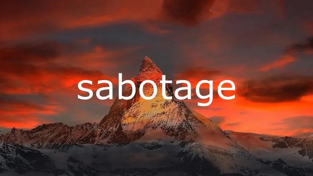 每日单词：sabotage