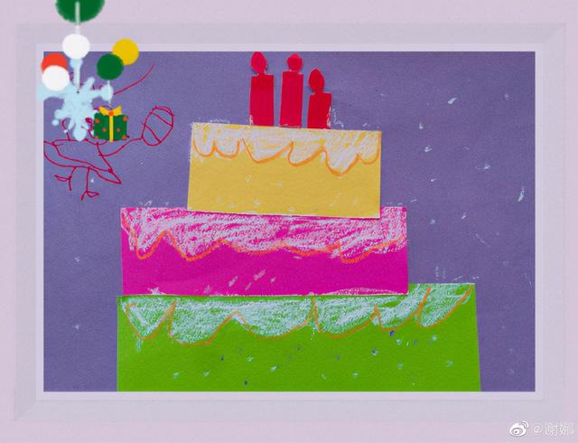 谢娜晒女儿做的生日卡片为张杰庆生，甜蜜表白老公：爱你