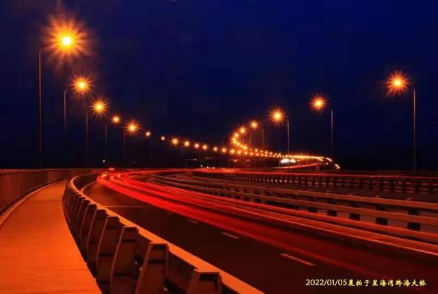 原创新诗：大连星海湾跨海大桥夜景之美感赋
