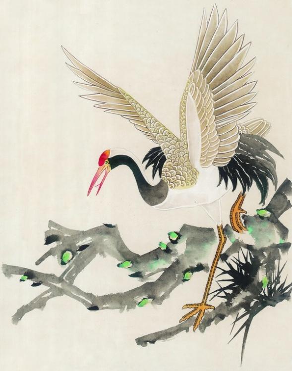 鹤在中国文化中有崇高的地位，是长寿，吉祥和高雅的象征